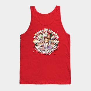 Meowy Catmus Wreath Pawsitively Meowgical 5A4 Tank Top